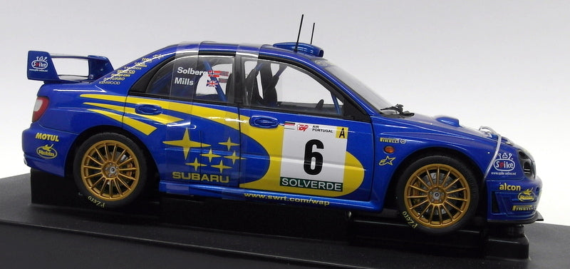 Autoart 1/18 Scale Diecast - 80193 Subaru Impreza WRC2001 Rally Portugal Solberg Mills