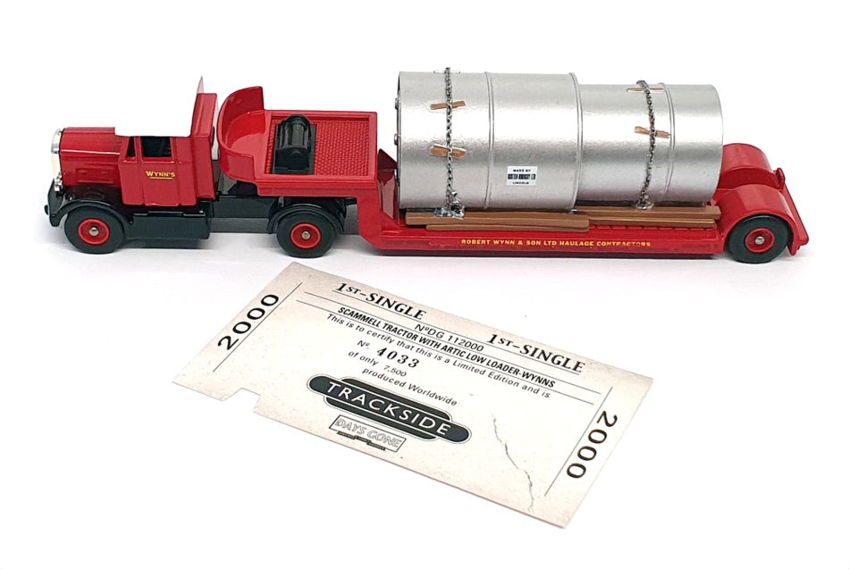 Lledo 1/76 Scale DG112000 - Scammell Tractor With Artic Low Loader & Load Wynns