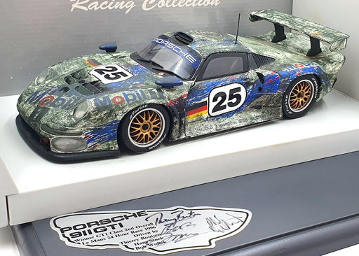 UT Models 1/18 Scale 180 966625 Porsche 911 GT 1 Le Mans 1996 Signed Reworked