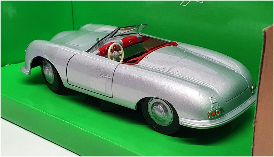 Welly NEX 1/24 Scale Diecast 24090W - Porsche 356 nr. Roadster - Silver