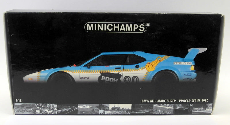 Minichamps 1/18 Scale Diecast 180 802990 - BMW M1 Pooh Jeans Procar Series 1980