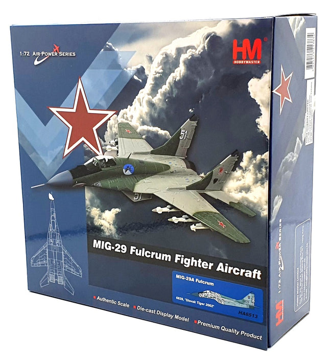 Hobby Master 1/72 Scale HA6513 - MIG-29A Fulcrum 6829 Slovak Tiger 2002
