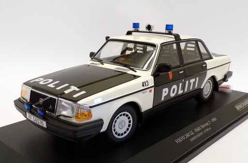 Minichamps 1/18 Scale 155 171496 - 1986 Volvo 240 GL Norway 2 Politi