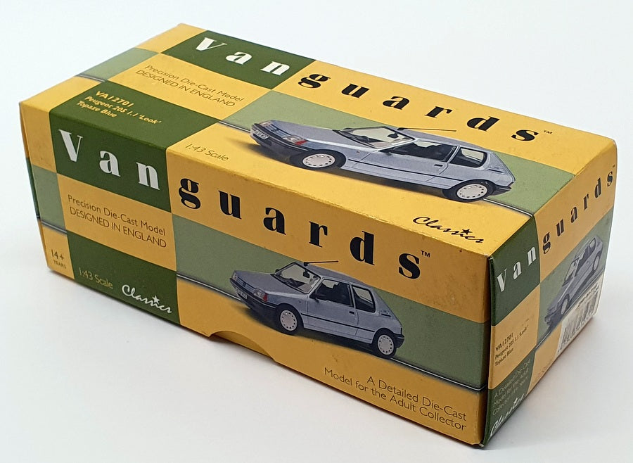 Vanguards 1/43 Scale VA12701 - Peugeot 205 1.1 "Look" - Topaze Blue