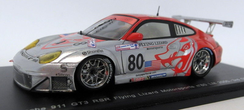 Spark 1/43 Scale Resin - S0915 Porsche 911 GT3 RSR Flying Lizard MS #80 LM 2005