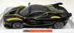 Burago 1/18 Scale Diecast - 18-16907B Ferrari FXX K Black Yellow Model Supercar