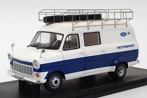 Spark 1/43 Scale S0292 - 1979 Ford Transit Motorsport - White/Blue
