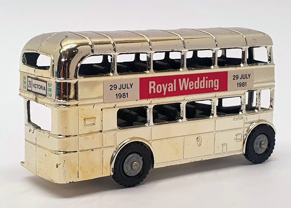 Lone Star 9cm Long Diecast LS1981 - Double Deck Bus - Royal Wedding 1981
