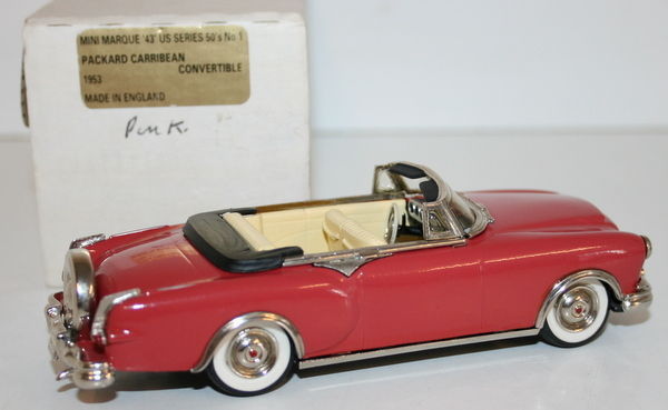Minimarque 1/43 Scale US#1 - 1953 Packard Caribbean Convertible - Pink