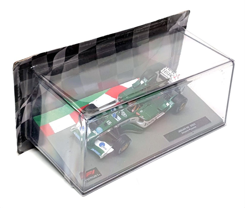 Altaya 1/43 Scale AT301122K - F1 2003 Jaguar R4 A. Pizzonia - Green