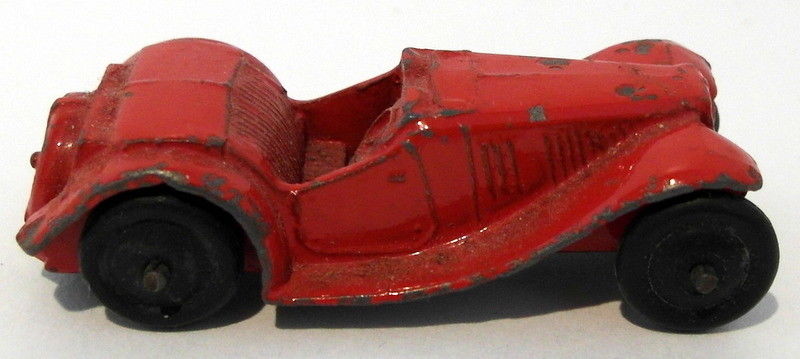 Vintage Dinky Meccano 35 - 2 Inches Long MG Sports Car - Red