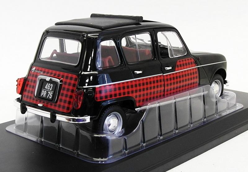 Norev 1/18 Scale Model Car 185242 - Renault 4 Parisienne - Black/Red