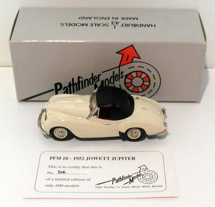 Pathfinder Models 1/43 Scale PFM18  - 1952 Jowett Jupiter 1 Of 600 Cream