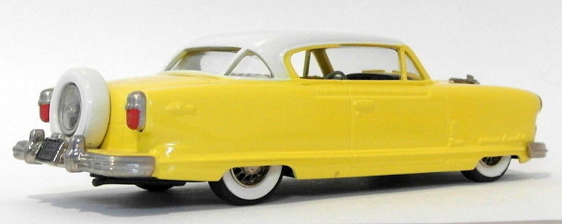Brooklin 1/43 Scale BRK34A 001  - 1954 Nash Ambassador Coupe Yellow/White