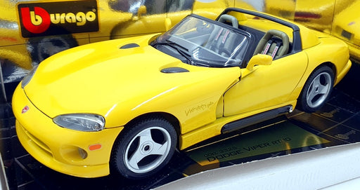 Burago 1/18 Scale Diecast 3325 - Dodge Viper RT/10 1992 - Yellow