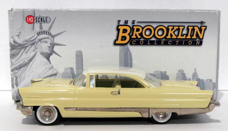 Brooklin 1/43 Scale BRK99  - 1956 Lincoln Premier 2Dr Yellow/White