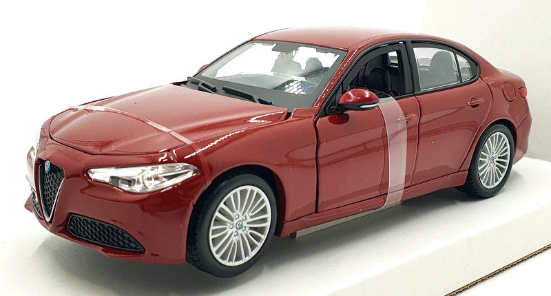 Burago 1/24 Scale Diecast #18-21080 - Alfa Romeo Giulia - Red