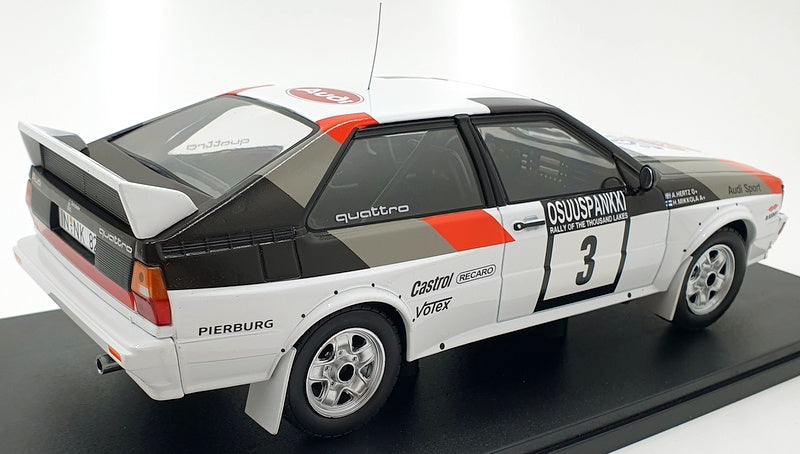 IXO Models 1/18 Scale 18RMC094A - Audi Quattro #3 1000 Lakes 1982 Mikkola