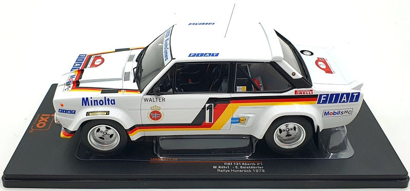 Ixo 1/18 Scale Diecast 18RMC077 - Fiat 131 Abarth #1 Hunsruck 1979 W.Rohrl #1