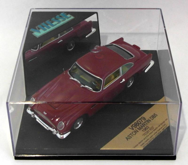 Vitesse Models 1/43 Scale Diecast V98079 - 1963 Aston Martin DB5 - Peony Red