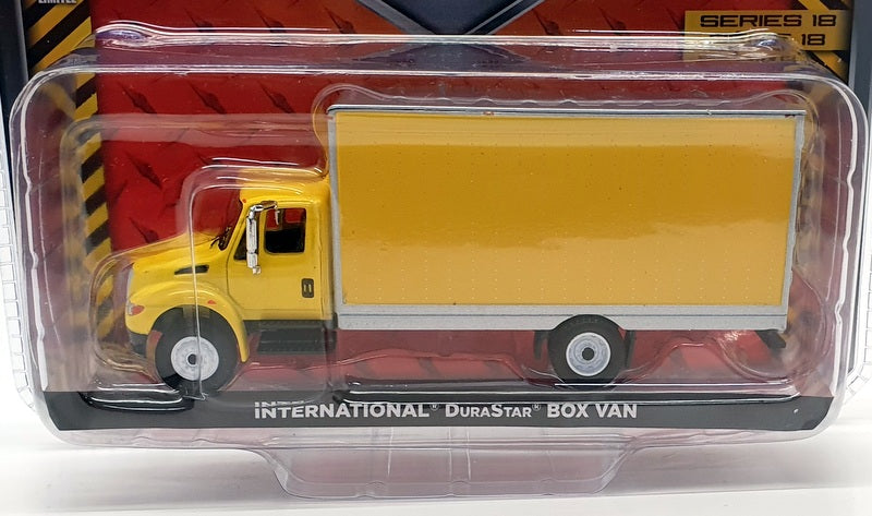 Greenlight 1/64 Scale 33180B - 2013 International DuraStar Box Van - Yellow