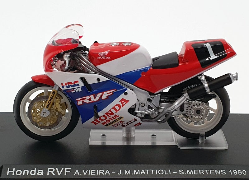 Ixo Models 1/24 Scale IB25 Honda RVF - Vieira/Mattioli/Martens - Blue/White/Red