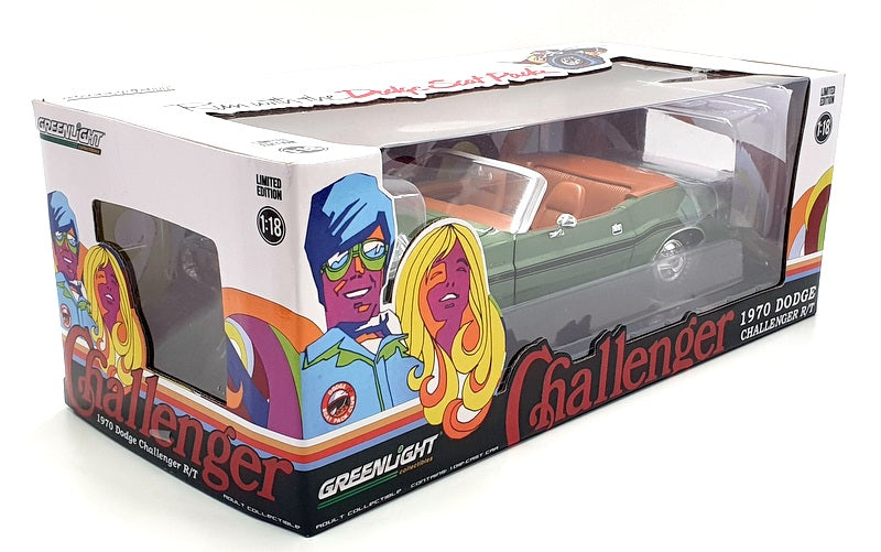 Greenlight 1/18 Scale 13586 - 1970 Dodge Challenger R/T - Green