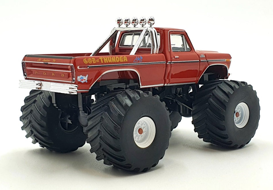 Greenlight 1/43 Scale 88042 - 1979 Ford F-250 Truck God Of Thunder - Red