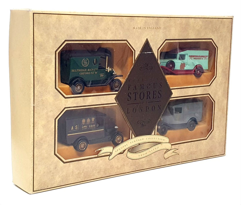 Lledo Diecast LS1004 - Famous Stores Of London 4 Piece Van Set