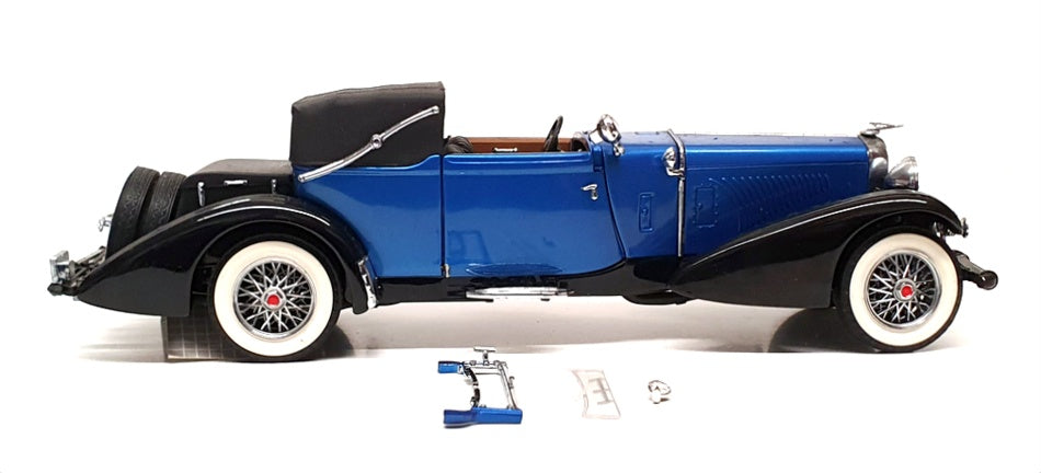 Franklin Mint 1/24 Scale 251022R - 1933 Duesenberg J Victoria - Blue/Black