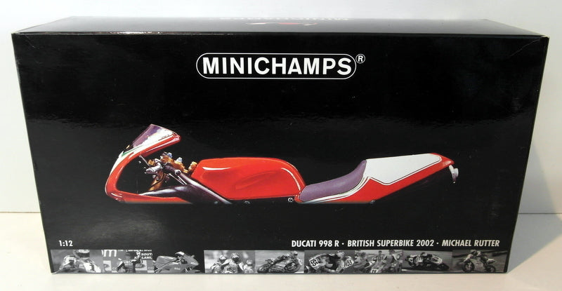 Minichamps 1/12 Scale diecast - 122 021206 Ducati 998 R BSB Michael Rutter