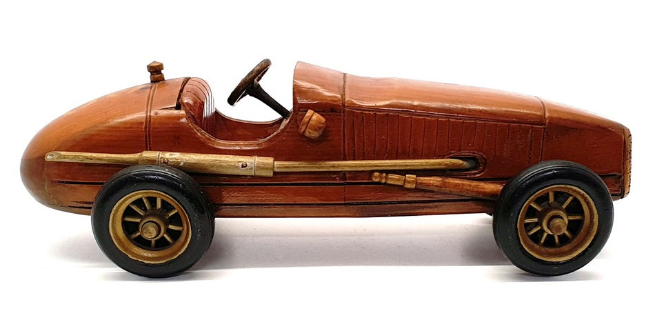 Unbranded WC05 37cm Long Hand-Made Wooden Race Car