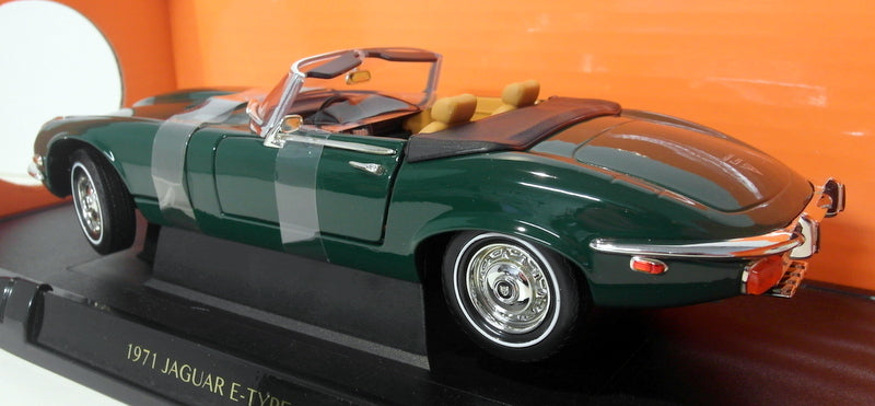 Road Signature 1/18 Scale Diecast - 92608 1971 Jaguar E-Type Roadster Green