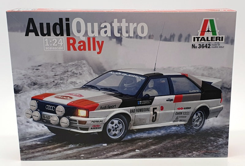 Italeri 1/24 Scale Model Car Kit 3642 - Audi Quattro Rally