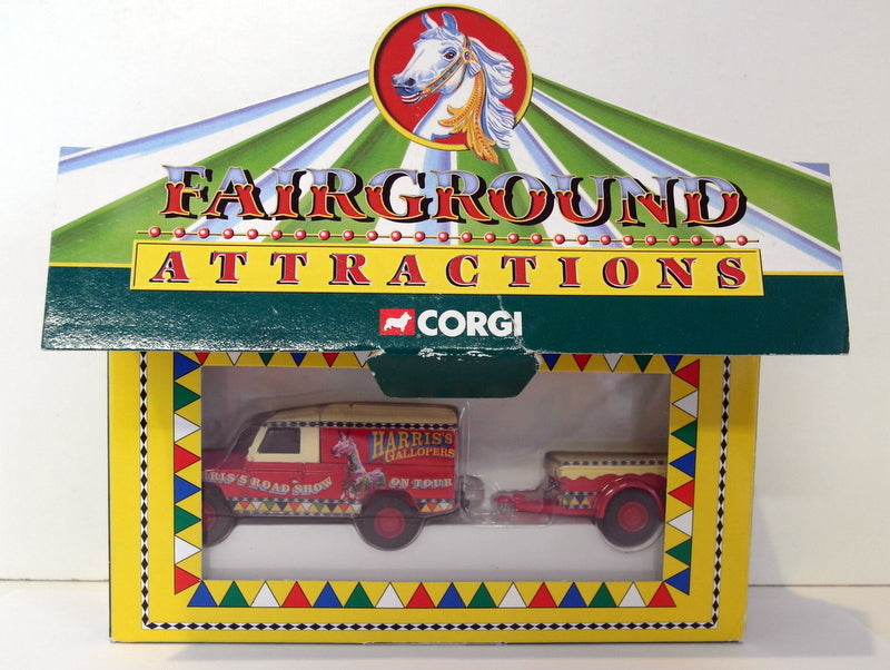 Corgi 1/43 Scale Diecast - CC07401 Land Rover & Trailer Fairground Attractions
