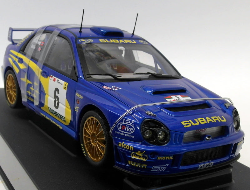 Autoart 1/18 Scale Diecast - 80193 Subaru Impreza WRC2001 Rally Portugal Solberg Mills