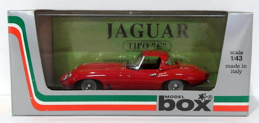 Model Box 1/43 Scale 8463 - 1962 Jaguar E Type Spyder Hardtop - Red