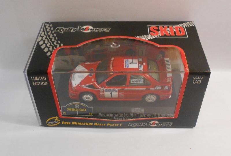 Skid 1/43 Scale Diecast Model SKW99003 MITSUBISHI LANCER EVO VI WINNER 99