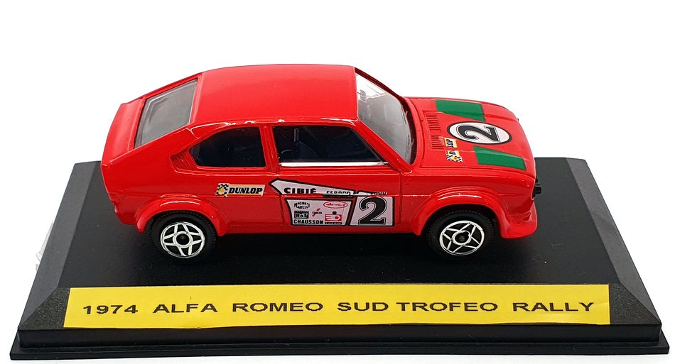 Solido 1/43 Scale 1310 - 1974 Alfa Romeo Sud Trofeo Rally - #2 Red