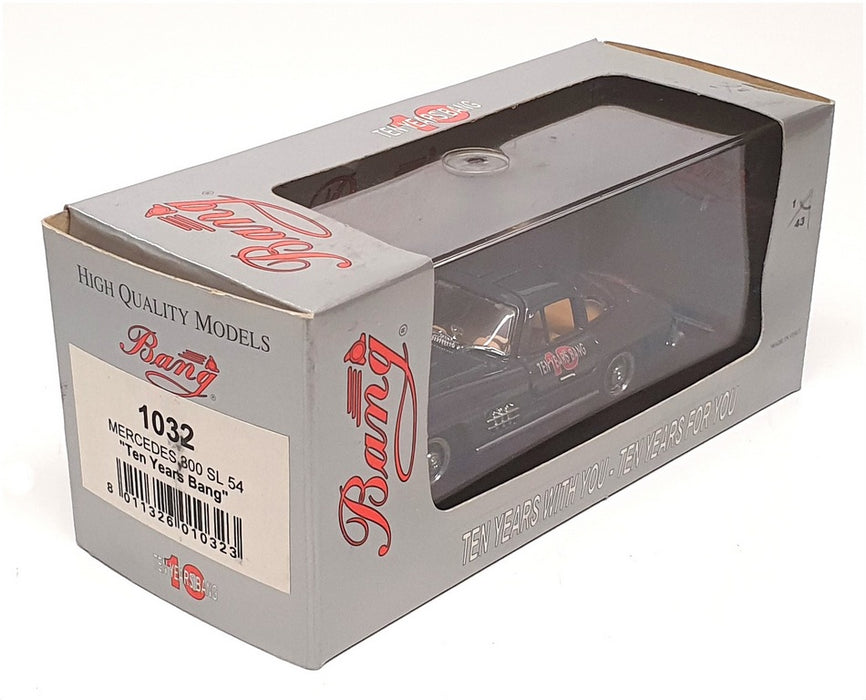 Bang 1/43 Scale 1032 - 1954 Mercedes Benz 300SL 10th Anniversary - Dk Grey