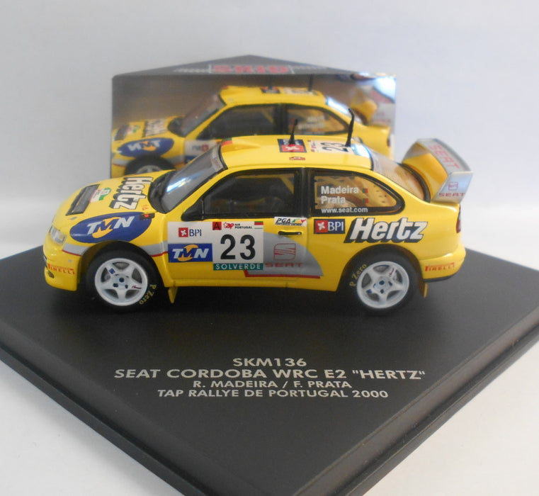Skid 1/43 Scale Diecast Model SKM136 SEAT CORDOBA WRC E2 'HERTZ' R.MADIERA 2000