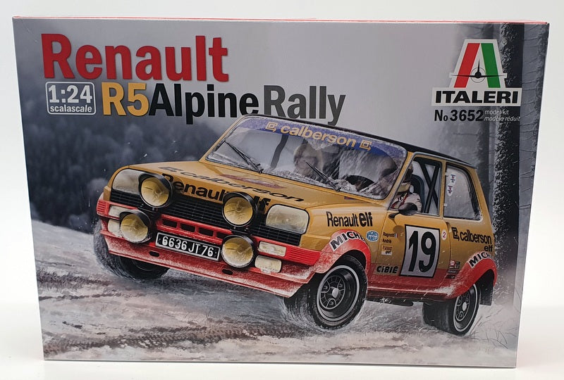 Italeri 1/24 Scale Model Car Kit 3652 - Renault R5 Alpine Rally