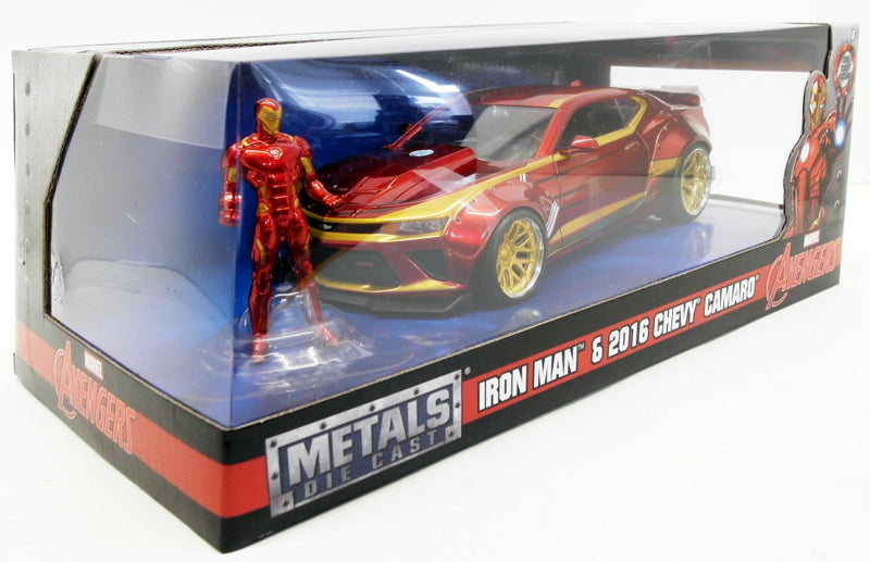 Jada 1/24 Scale 99724 - Iron Man & 2016 Chevy Camaro - Marvel Avengers