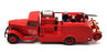 Unknown Brand 16cm Long White Metal FE213 - Citroen ? Fire Truck - Red