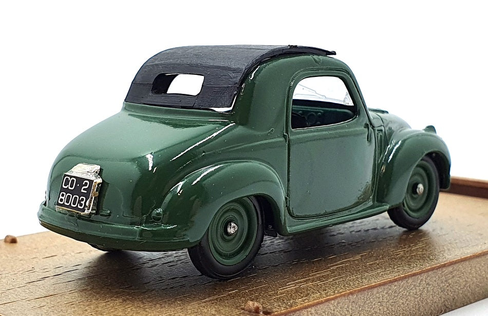 Brumm 1/43 Scale R13 - 1949-55 Fiat 500 C Closed - Green Black Roof