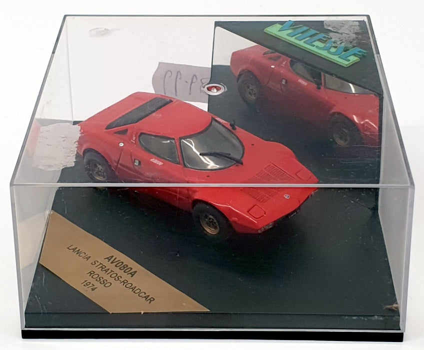 Vitesse 1/43 Scale Model Car AV080A - 1974 Lancia Stratos - Red
