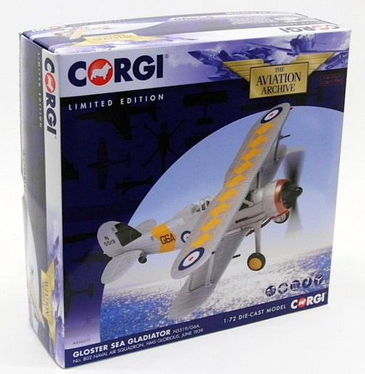 Corgi 1/72 Scale AA36211 - Gloster Sea Gladiator #802 Naval Air Sq. HMS Glorious