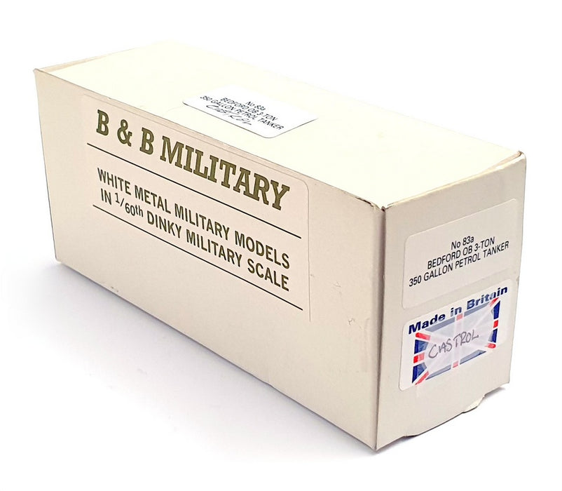 B&B Models 1/60 Scale No.83A - Bedford OB 3T 350 Gallon Petrol Tanker - Castrol