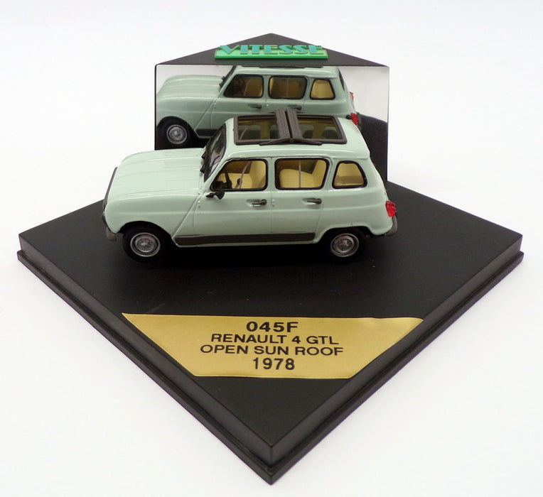 Vitesse 1/43 Scale 045F - 1978 Renault 4 GTL Open Sun Roof - Pale Green