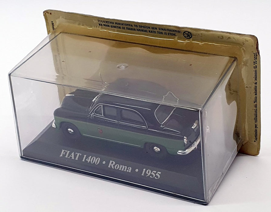 Altaya 1/43 Scale AL181120 - 1955 Fiat 1400 Roma Taxi - Black/Green